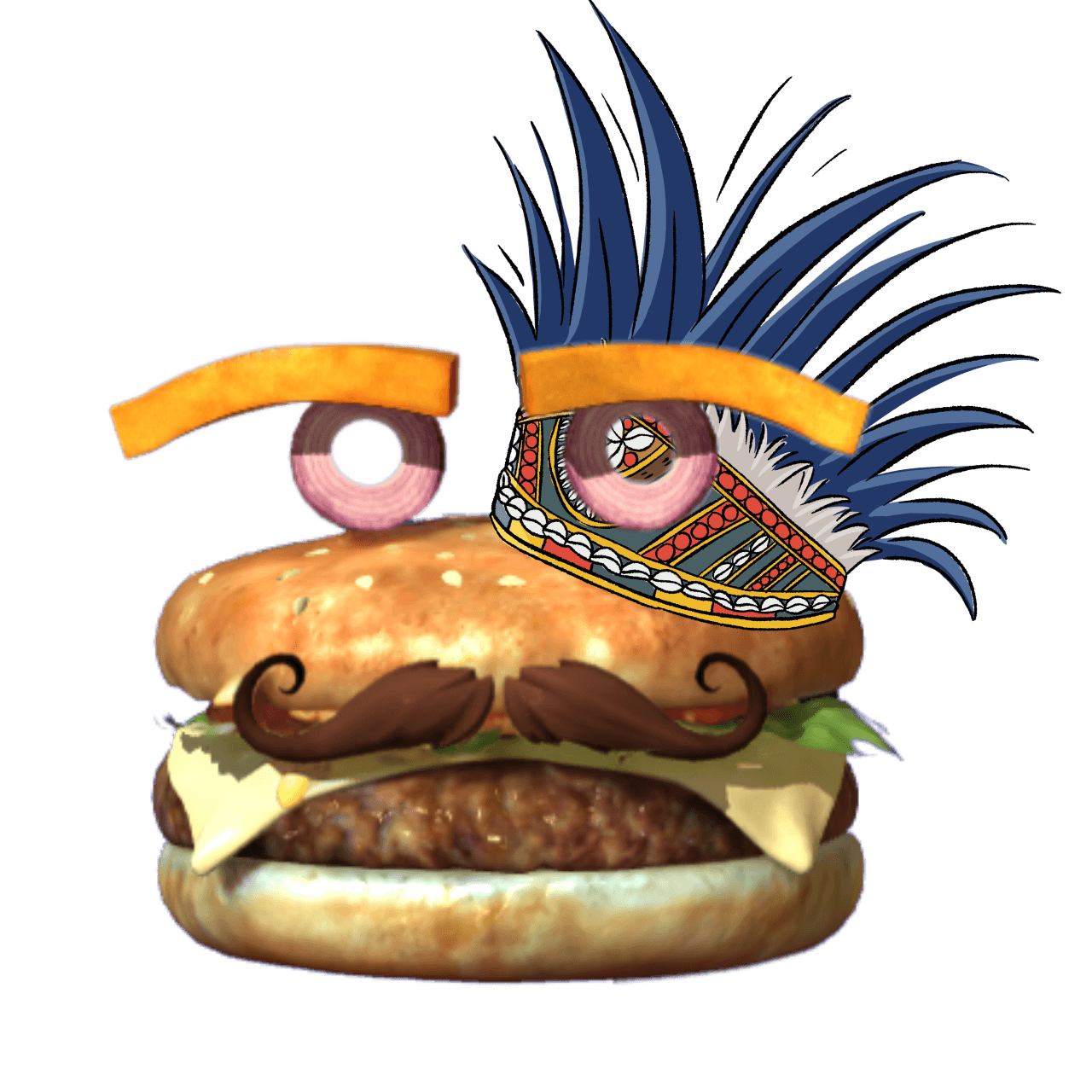 Tommy mascot art: Tommyblueheadress