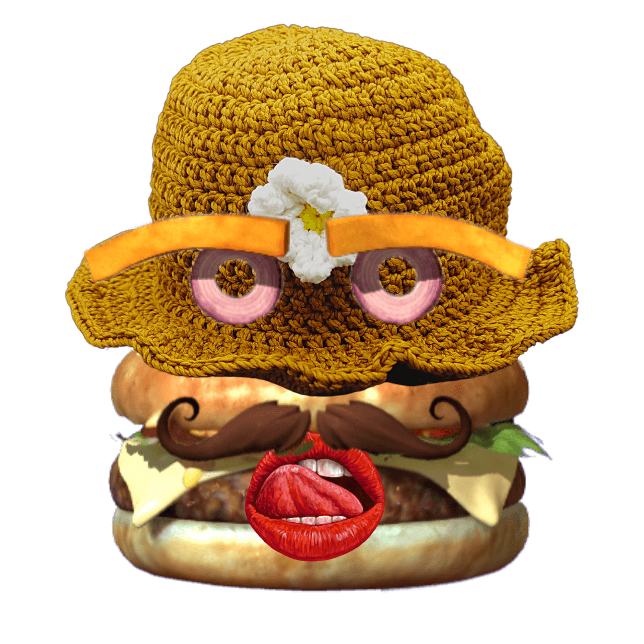 Tommy mascot art: Tommyladyyellowflowerhat